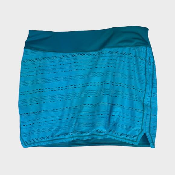 Under Armour Heatgear Semi-Fitted Medium Blue Green Skort - Picture 2 of 6